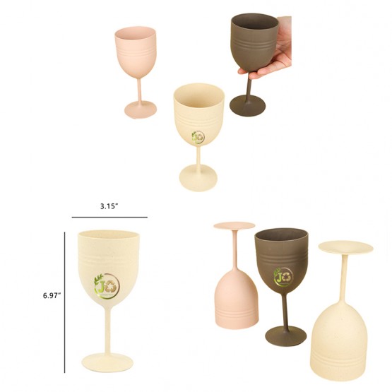 Wheat Straw Red Wine Glass