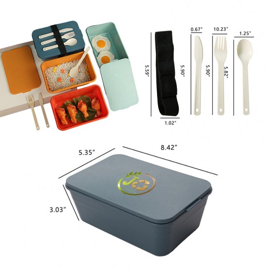 Wheat Straw Japanese Style Bento Storage Box