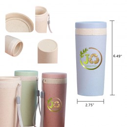10 OZ. Wheat Straw Double-layer Insulated Bottle 10 OZ. Wheat Straw Double-layer Insulated Bottle
