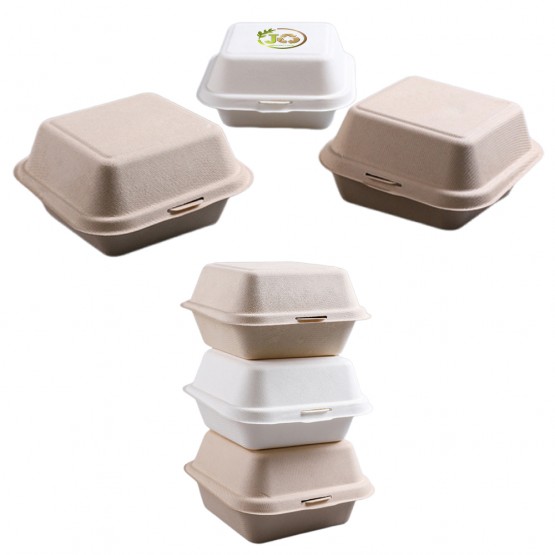 450ml Microwave-safe Eco-Friendly Biodegradable Burger Box