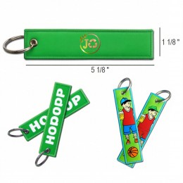 5 1/8 " Custom Embroidered Key Tag