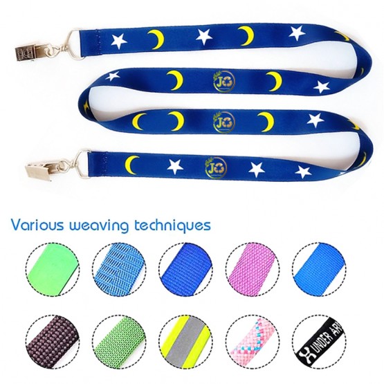 3/4" Double Ended Dye-Sublimation Polyester Lanyard 36" Length