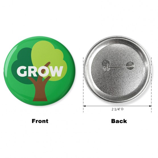2 1/4 '' Tinplate Badge